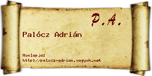 Palócz Adrián névjegykártya
